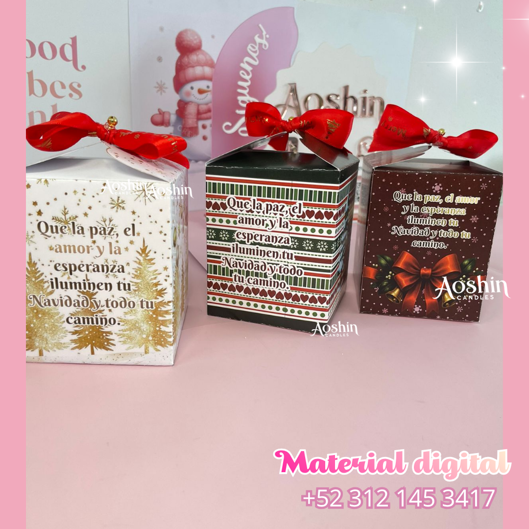 PLANTILLAS CAJAS NAVIDEÑAS GRANDES