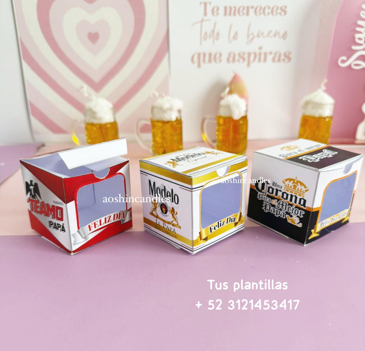 Plantillas Cajas cerveza Día del Padre