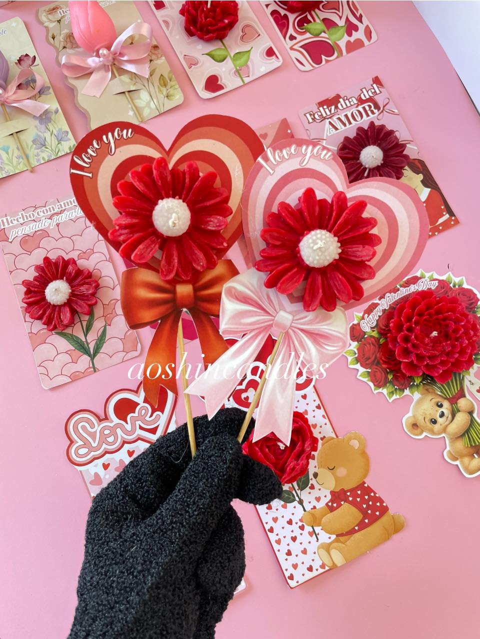 Tarjetas San Valentin para Velas