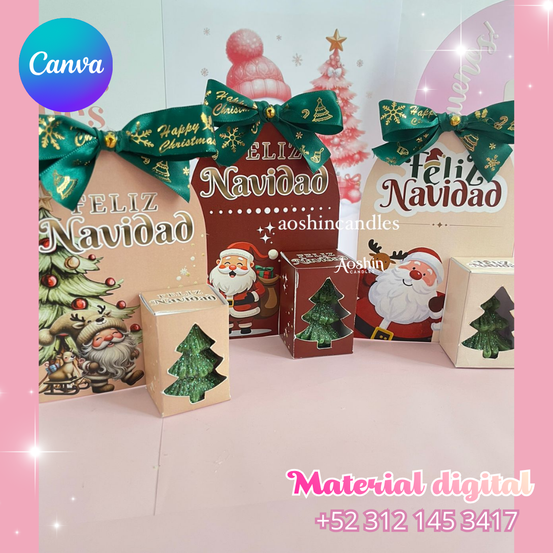 PLANTILLAS Cajitas Navideñas