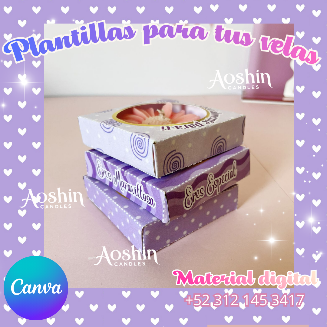 Cajas para margaritas 8M dia de la mujer plantillas