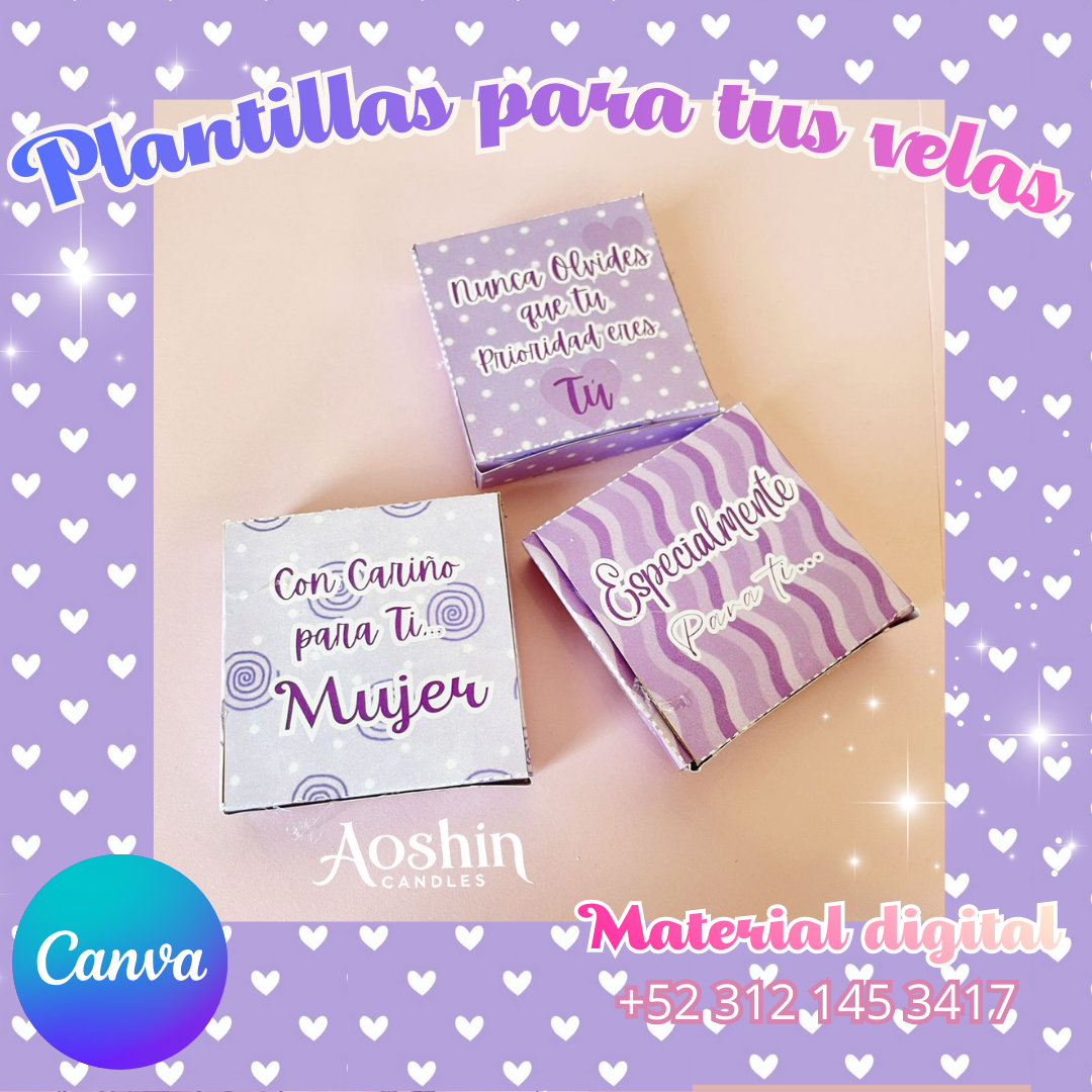 Cajas para margaritas 8M dia de la mujer plantillas