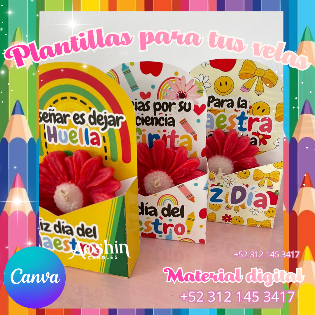 Cajas tipo sobre Día del Maestro