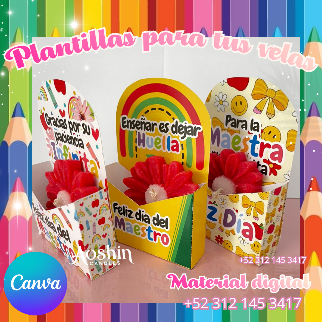 Cajas tipo sobre Día del Maestro