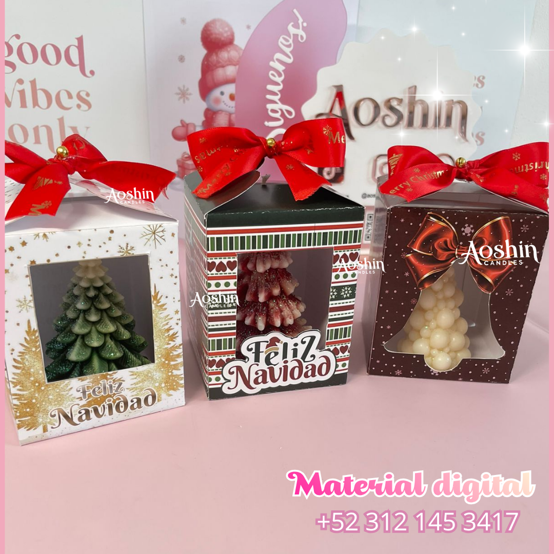 PLANTILLAS CAJAS NAVIDEÑAS GRANDES
