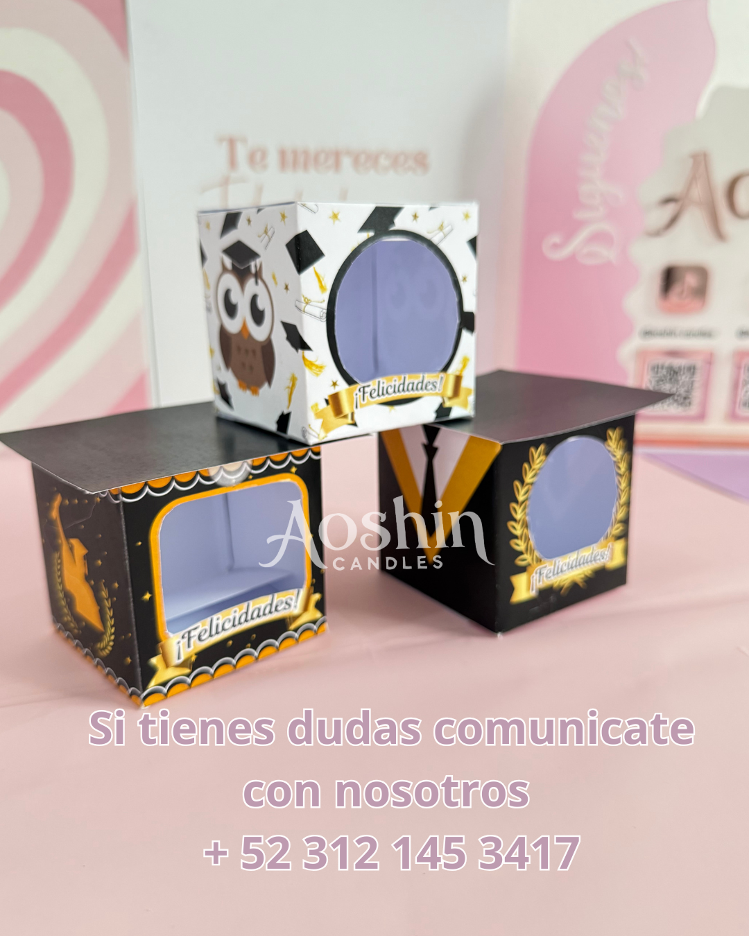 PLANTILLAS DE CAJAS DE GRADUACIÓN