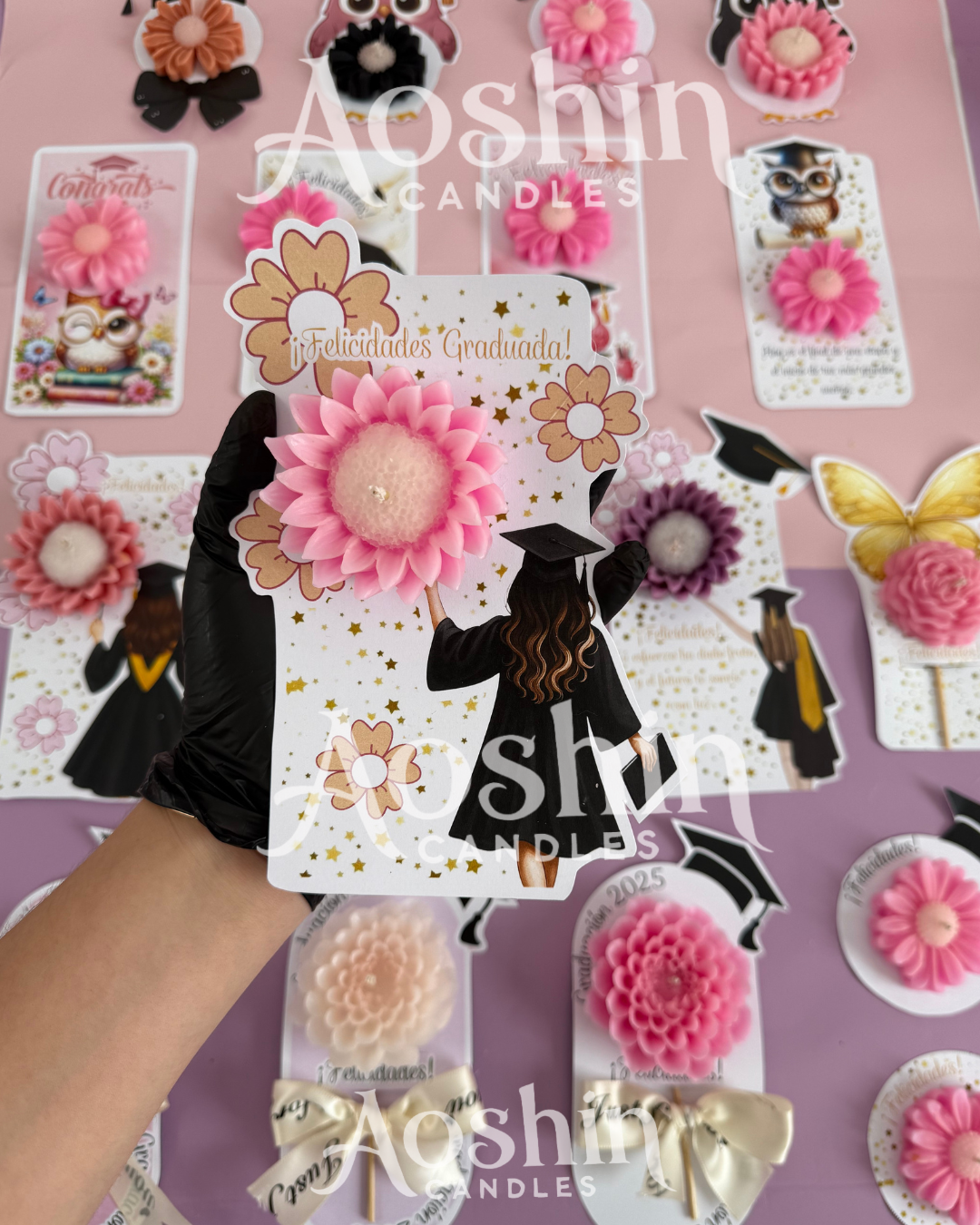 PLANTILLAS TARJETAS GRADUACIÓN PARA VELAS