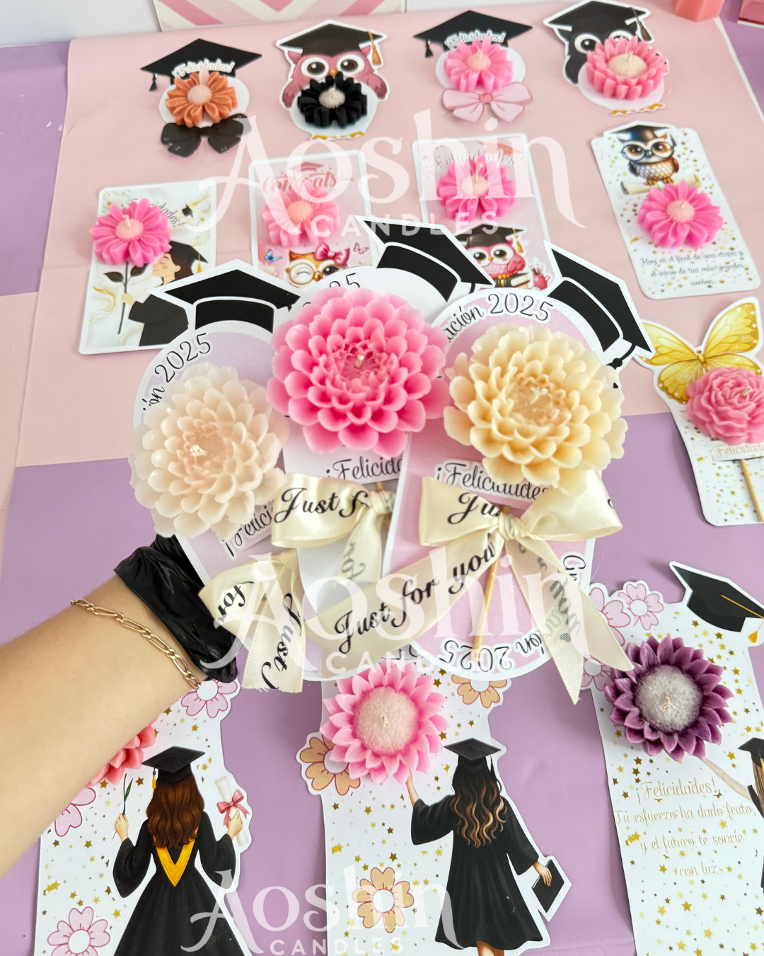 PLANTILLAS TARJETAS GRADUACIÓN PARA VELAS
