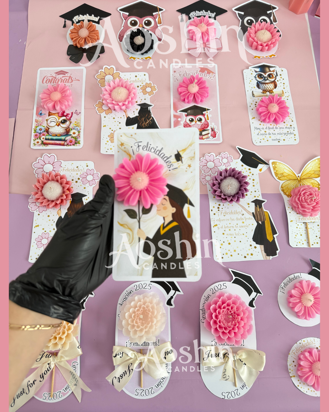 PLANTILLAS TARJETAS GRADUACIÓN PARA VELAS
